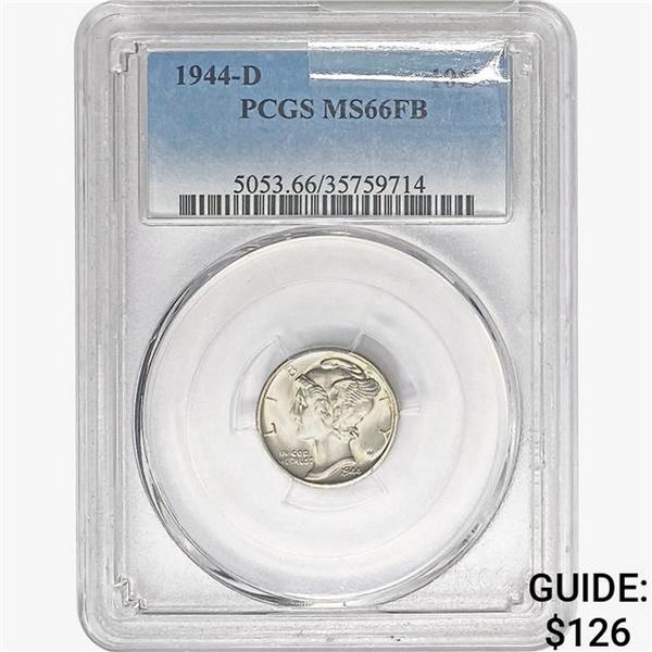 1944-D Mercury Silver Dime PCGS MS66 FB