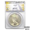 Image 1 : 1922 Silver Peace Dollar ANACS MS63