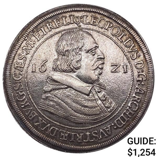 1621 Austria Silver Thaler CLOSELY UNCIRCULATED