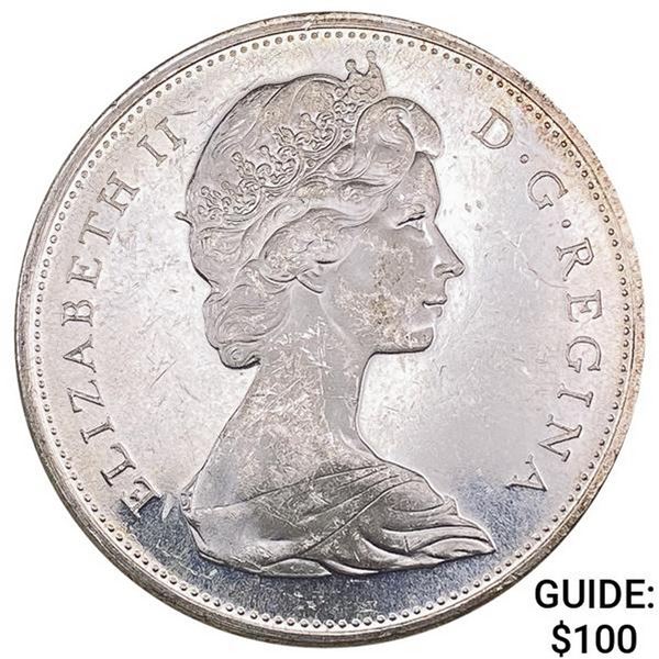 1965 Canada Silver Dollar 0.6oz ASW UNCIRCULATED