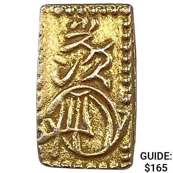 1832-1858 Japan Gold 2 Shu CLOSELY UNCIRCULATED