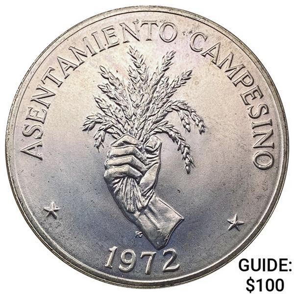 1972 Panama 5 Balboas 0.925oz ASW UNCIRCULATED