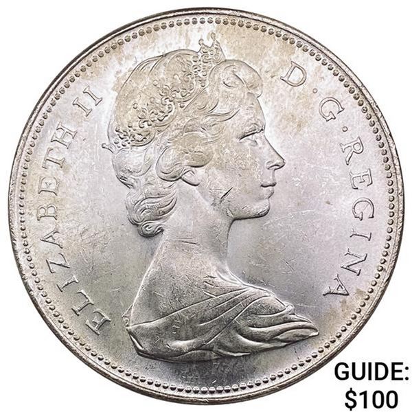 1965 Canada Silver Dollar 0.6oz ASW UNCIRCULATED
