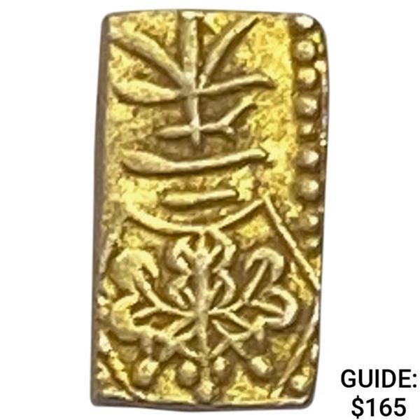 1832-1858 Japan Gold 2 Shu CLOSELY UNCIRCULATED