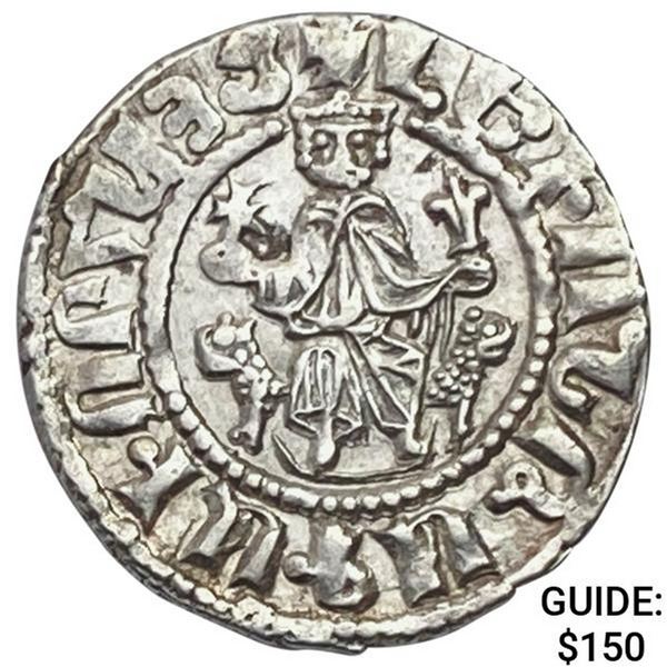 1187-1219 Armenia Crusades Silver Tram Levon I UNCIRCULATED