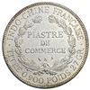Image 2 : 1906-A French Indochina Silver Piastre CLOSELY UNCIRCULATED