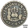 Image 1 : 1741Mo MF Mexico Silver 1/2 Reales ABOUT UNCIRCULATED