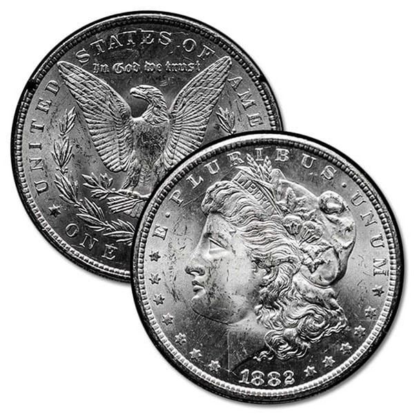 [1 Coin] 1882-1884 CC Morgan Silver Dollar Choice BU
