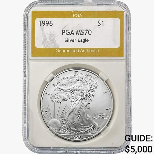 1996 American Silver Eagle PGA MS70