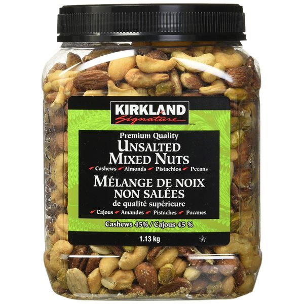 NEW 1.13KG KIRKLAND UNSALTED MIXED NUTS