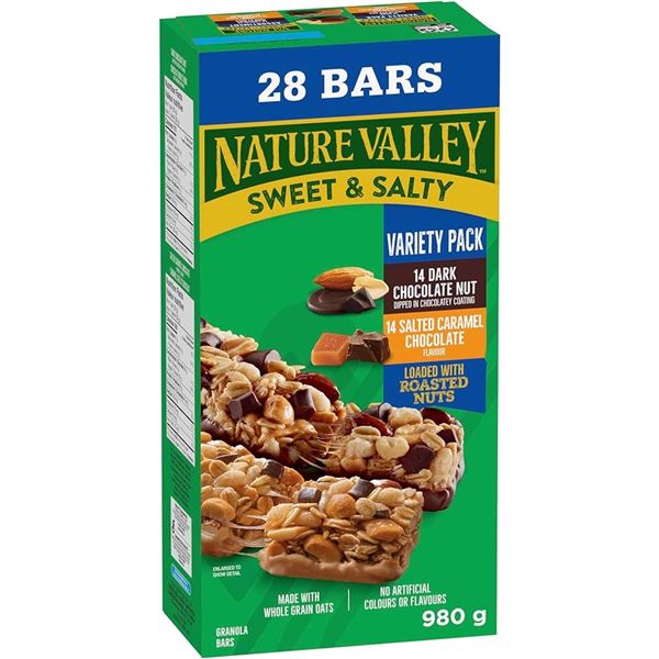 NEW 980G NATURE VALLEY SWEET & SALTY VARIETY PACK