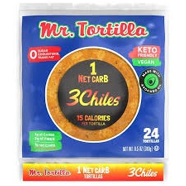 NEW 2 X 24 MRS TORTILLAS 3 CHILES VEGAN