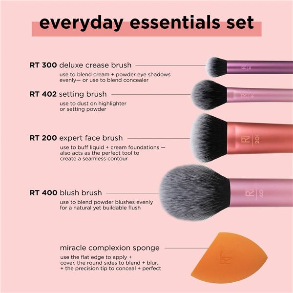 NEW REAL TECHNIQUES EVERYDAY  ESSENTIALS SET
