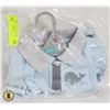 Image 1 : NEW KUSHIES BABY T-SHIRT BLUE/GREY FOR BABY 3 MO