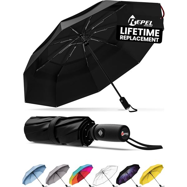 NEW REPEL UMBRELLA - BLACK
