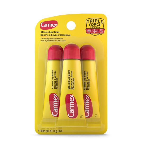 NEW 3 X 10G CARMEX CLASSIC LIP BALM