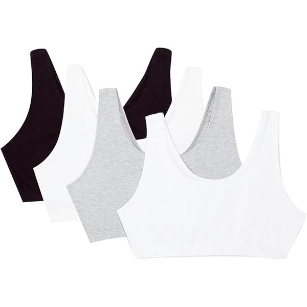 NEW 4 PACK BUILT UP SPORTS BRA 38