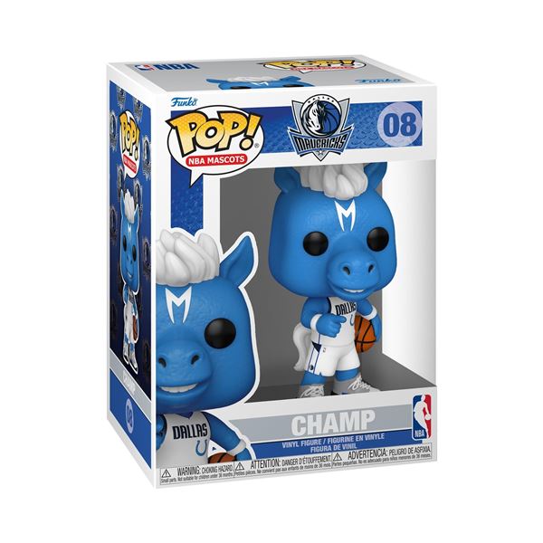 NEW WITH BOX POP NBA MASCOTS DALLAS MAVERICKS