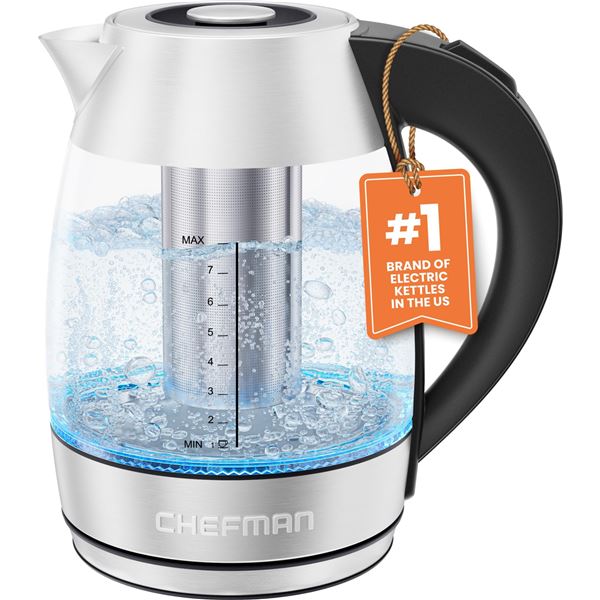 NEW 1.8L CHEFMAN FAST-BOIL ELECTRIC KETTLE