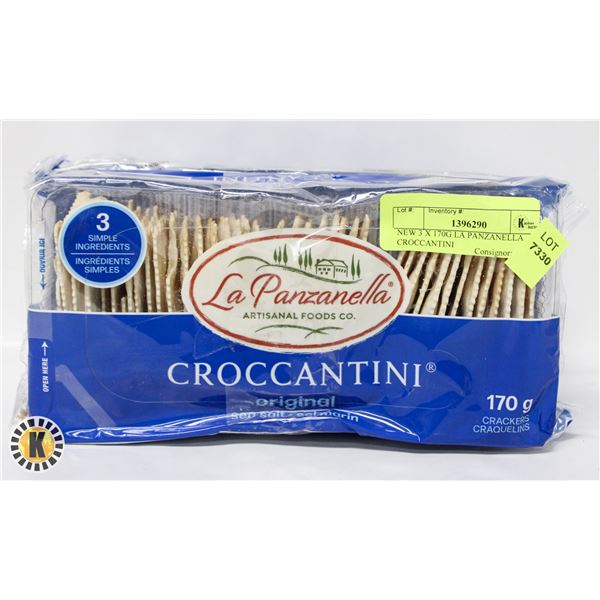 NEW 3 X 170G LA PANZANELLA CROCCANTINI