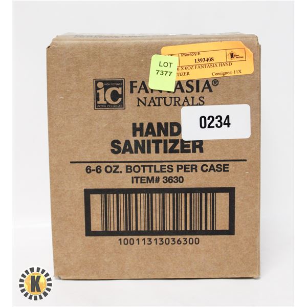 NEW 6 X 6OZ FANTASIA HAND SANITIZER