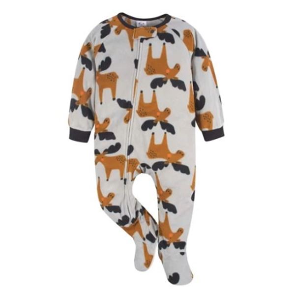 NEW GERBER FOOTIE ONESIE - MOOSE - SIZE 5T
