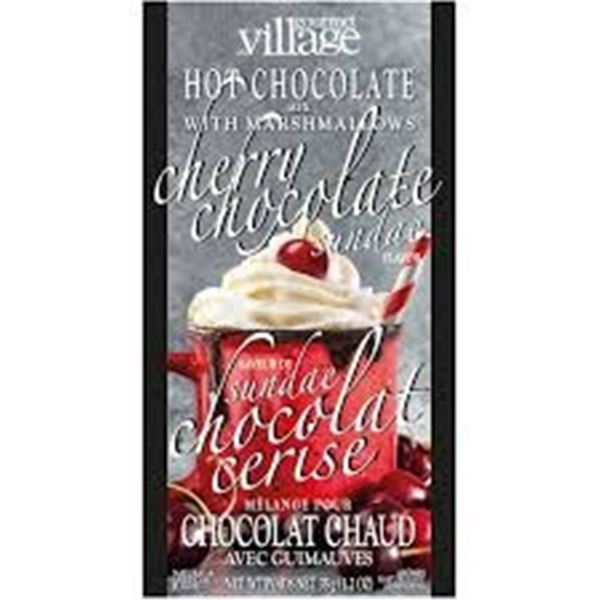 NEW 8 X 35G GOURMET VILLAGE CHERRY CHOC SUNDAE