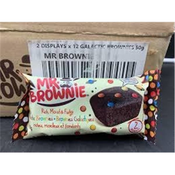 NEW 2 DISPLAYS X 12 X 50G MR BROWNIE CHOCOLATE