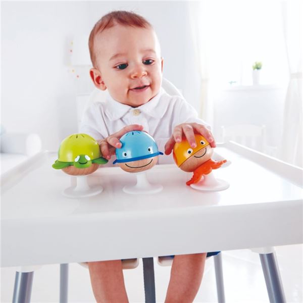 NEW HAPE STAY-PUT RATTLE SET
