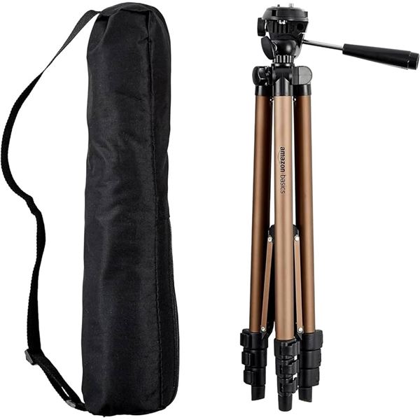 NEW AMAZON BASICS 50 INCHES LIGHTWEIGHT TRIPOD