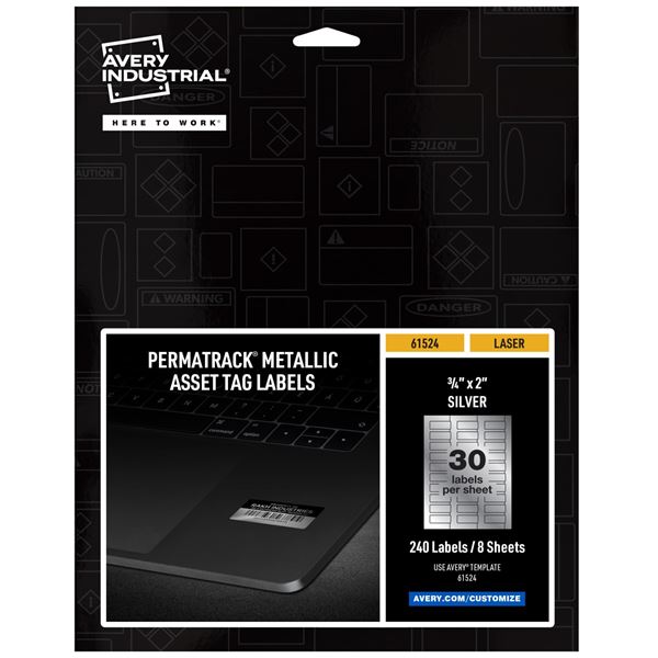 NEW 30 AVERY INDUSTRIAL PERMATRACK METALLIC