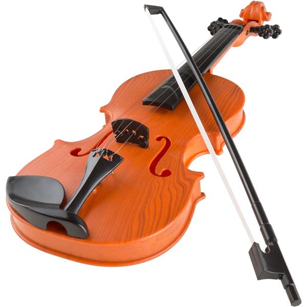 NEW HEY! PLAY! TOY VIOLIN W. 4 ADJUSTABLE STRINGS