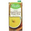 Image 1 : NEW 2 X 1L PACIFIC CREAMY CASHEW CARROT GINGER SOU