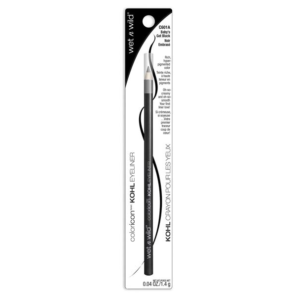 NEW 1.4G WET N WILD COLORICON KOHL EYELINER BLACK