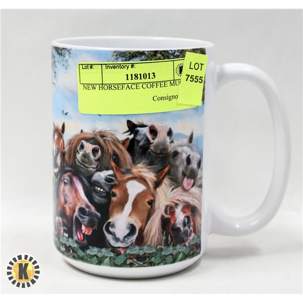 NEW HORSEFACE COFFEE MUG 16OZ