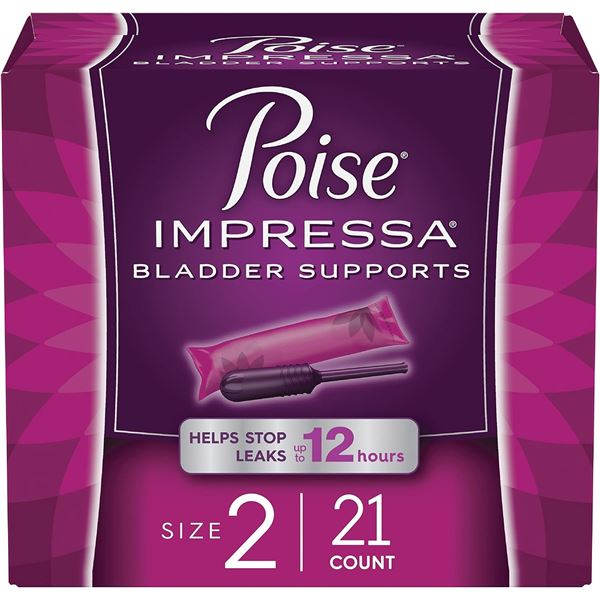 NEW POISE IMPRESSA BLADDER SUPPORTS SIZE 2