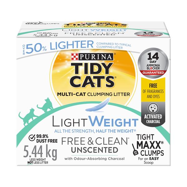 NEW 5.44KG PURINA TIDY CATS LIGHT WEIGHT LITTTER