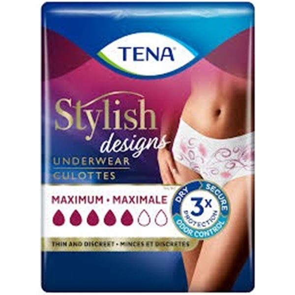 NEW 18 TENA SMALL STYLISH WHITE UNDERWEAR
