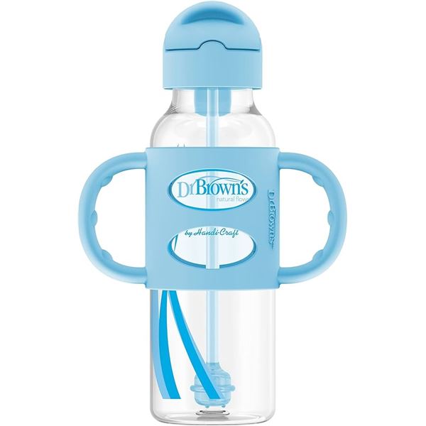 NEW 250ML DR BROWNS SIPPY STRAW BOTTLE