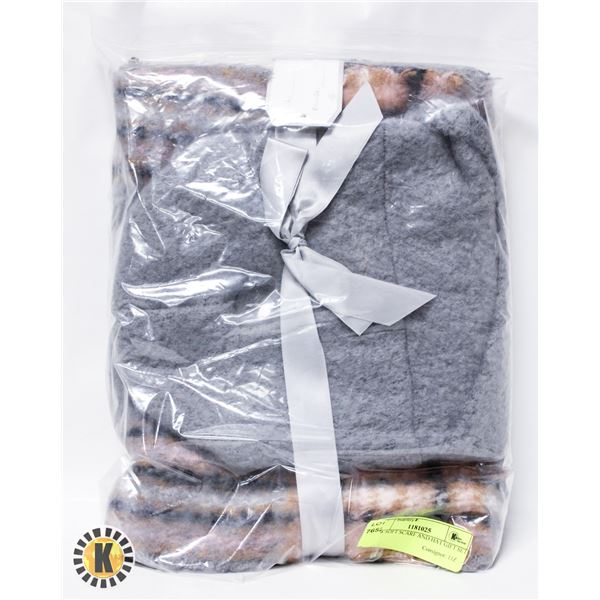 NEW SOFT SCARF AND HAT GIFT SET