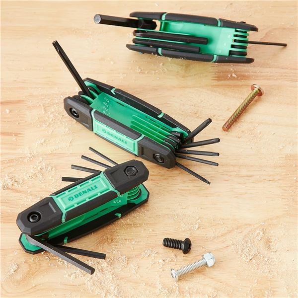 NEW DENALI 25 KEY HEX/TORX WRENCH SET