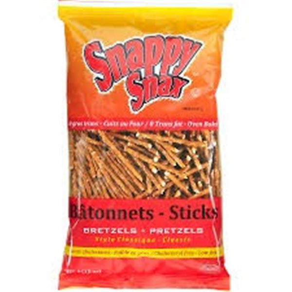 NEW 12 X 426G SNAPPY SNAX PRETZELS