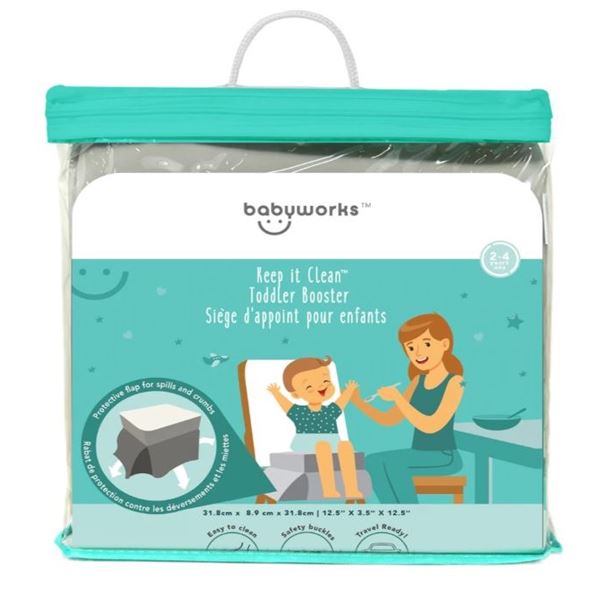 NEW BABYWORKS KEEP IT CLEAN TODDLER BOOSTER