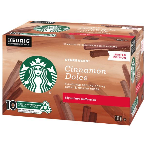 NEW 101G STARBUCKS CINNAMON DOLCE GROUND COFFEE