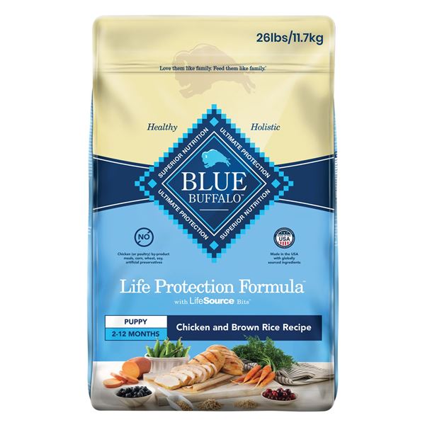 NEW 11.7KG BLUE BUFFALO PUPPY CHICKEN & BROWN RICE