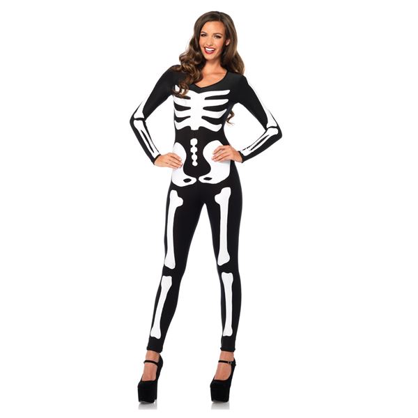 NEW LEG AVENUE GLOW-IN-THE-DARK SKELETON CATSUIT