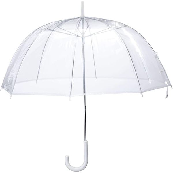 NEW WHITE CLEAR UMBRELLA