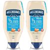 Image 1 : NEW 2 X 750ML HELLMANNS HALF FAT MAYO DRESSING