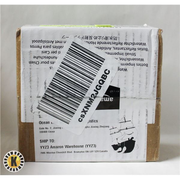 NEW AMAZONBASICS WATERPROOF ANTI-SLIP DOG BOOTS