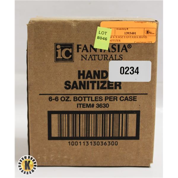 NEW 6 X 6OZ FANTASIA HAND SANITIZER